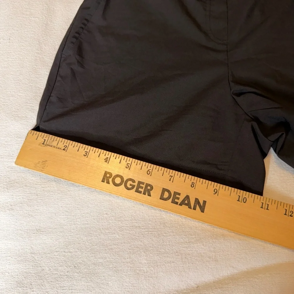 Jones & Co Black Tailored Shorts Stretch Chic Size Small